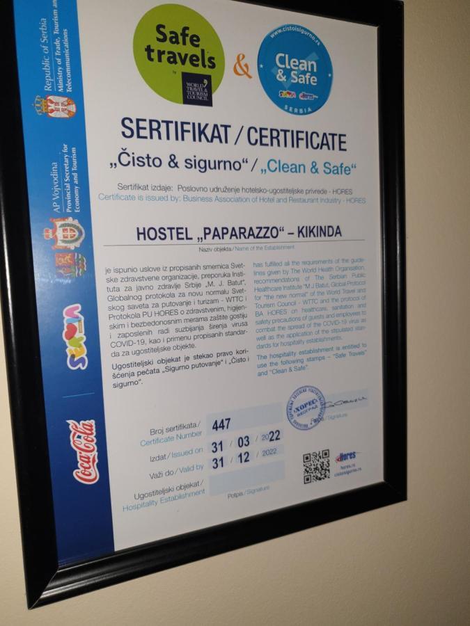 Hostel Paparazzo & Apartmens Kikinda Zewnętrze zdjęcie